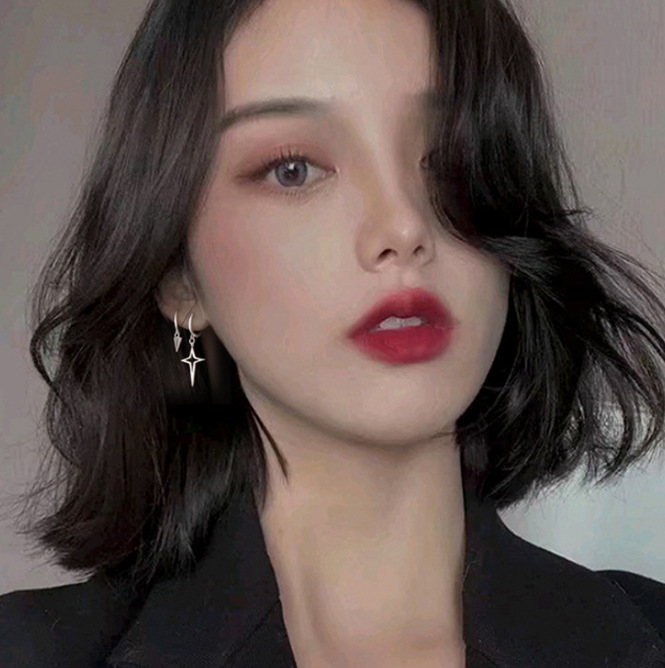 Women's Cross Asymmetric Stars Earrings