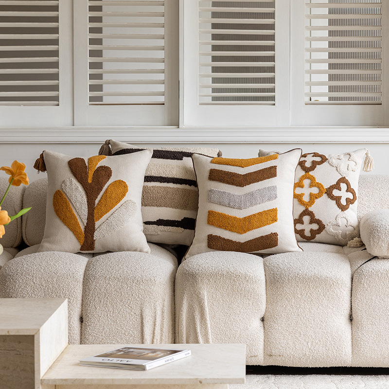 Nordic Retro Ethnic-Style Velvet Throw Pillow Cover