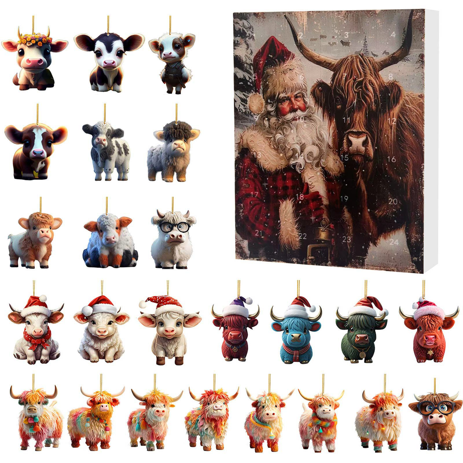 Title 23, Christmas Creative Yak Santa Claus