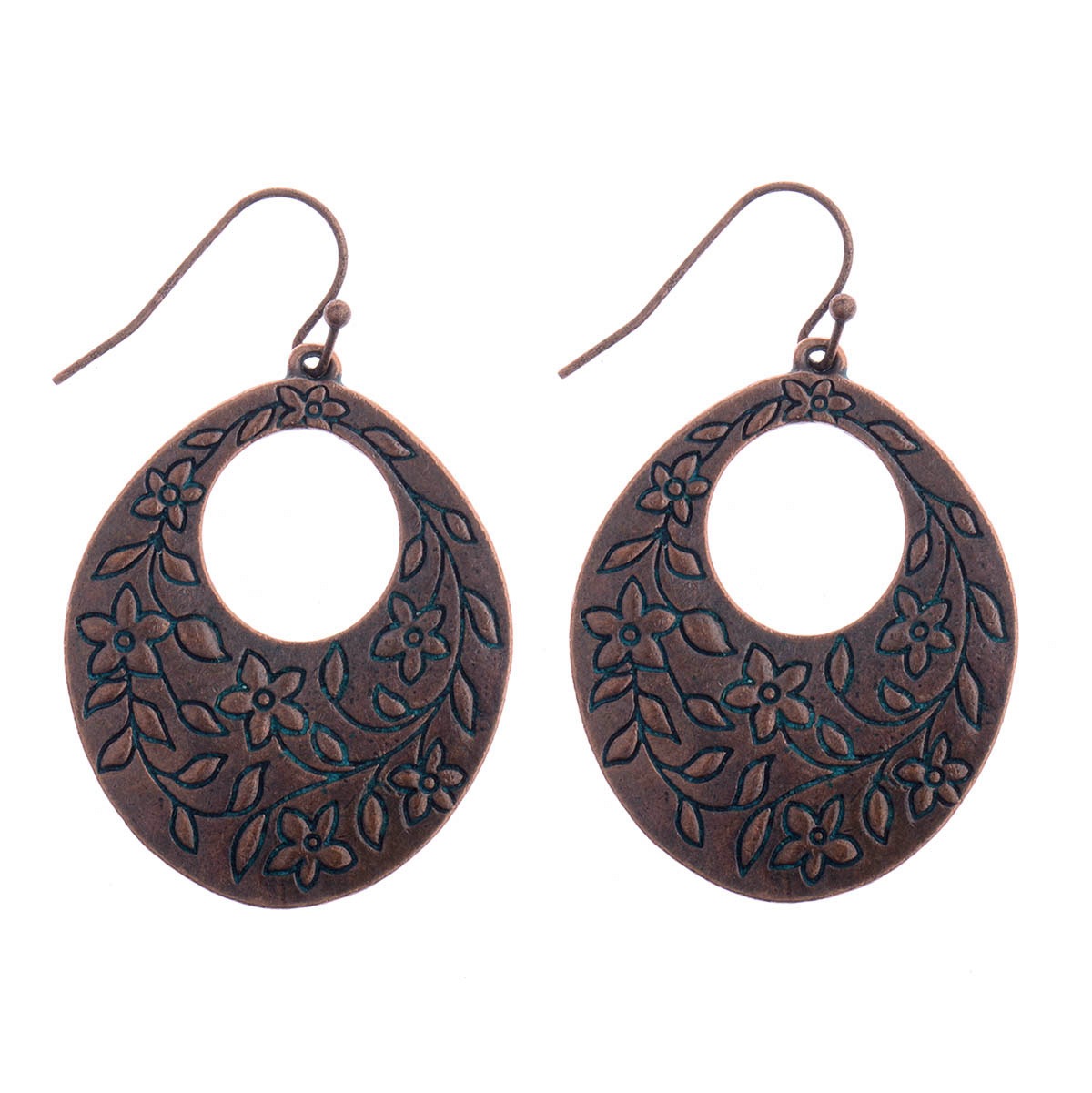 Owl Earrings Vintage Red Alloy Bohemian Style