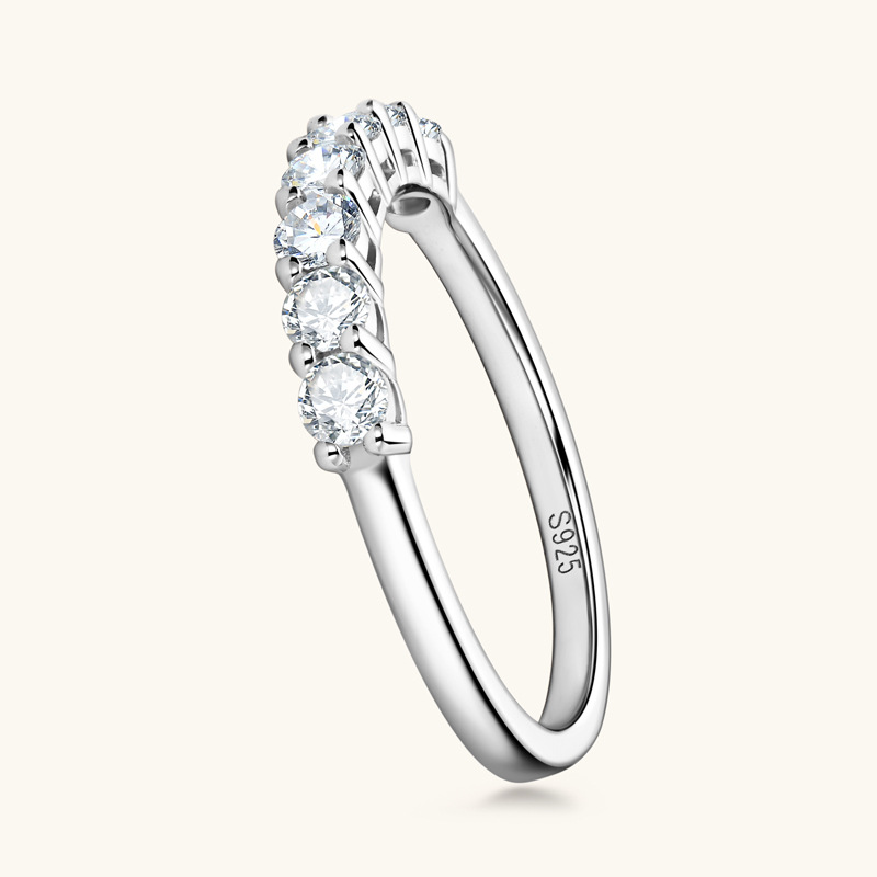 Fashion Personality Sterling Silver Seven Star Ring
