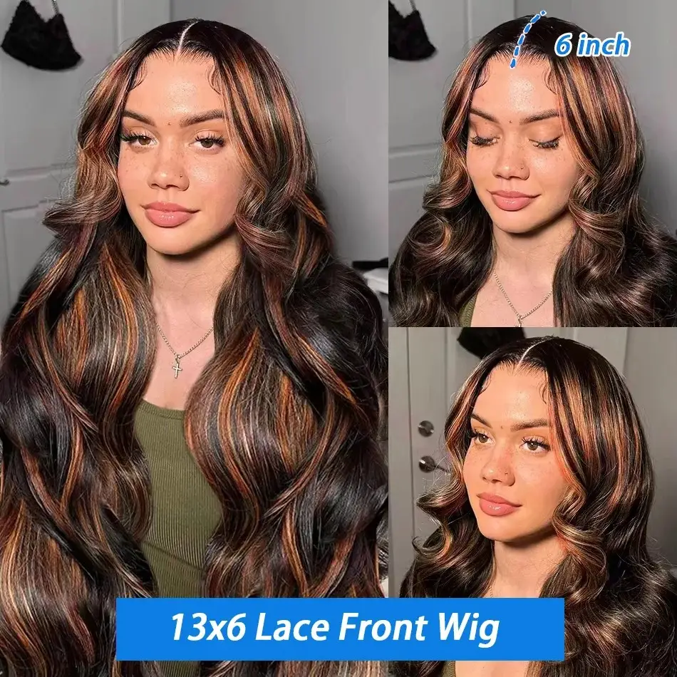 Gradient Color Big Wave Wig High-temperature Fiber