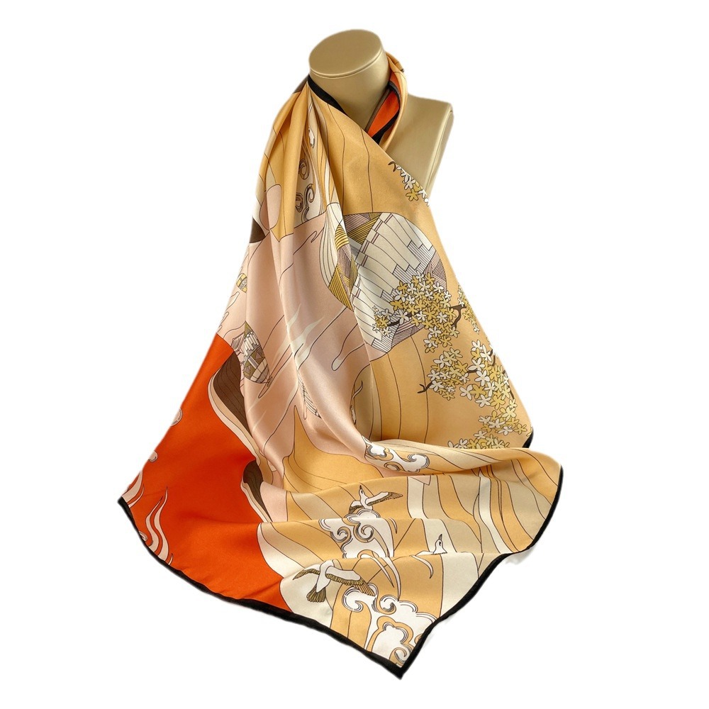 70CM Silk Handkerchief Luxurious - Image 7