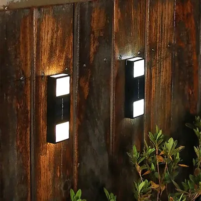 Solar Outdoor Wall Lamp Waterproof Decorative Bidirectional Sensing Atmosphere