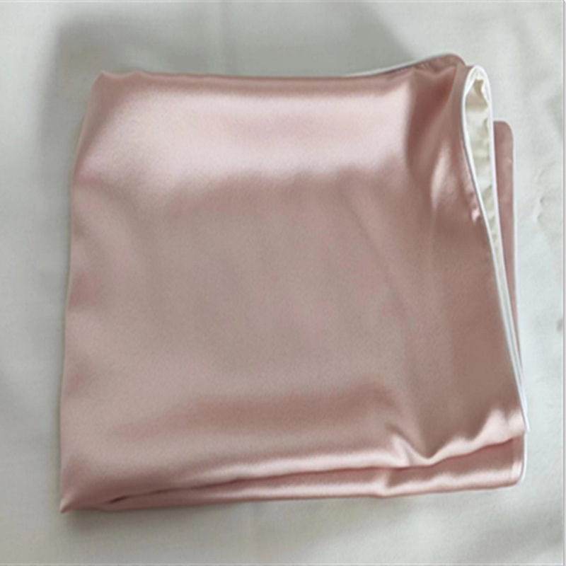 Minimalist Solid Color Silk Single-sided Pillowcase