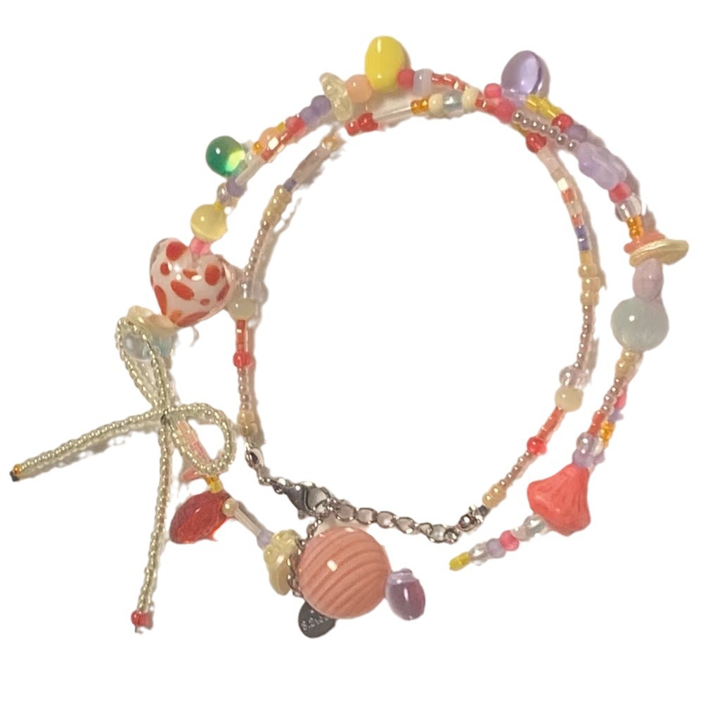 Women's Colorful Beaded Candy Necklace