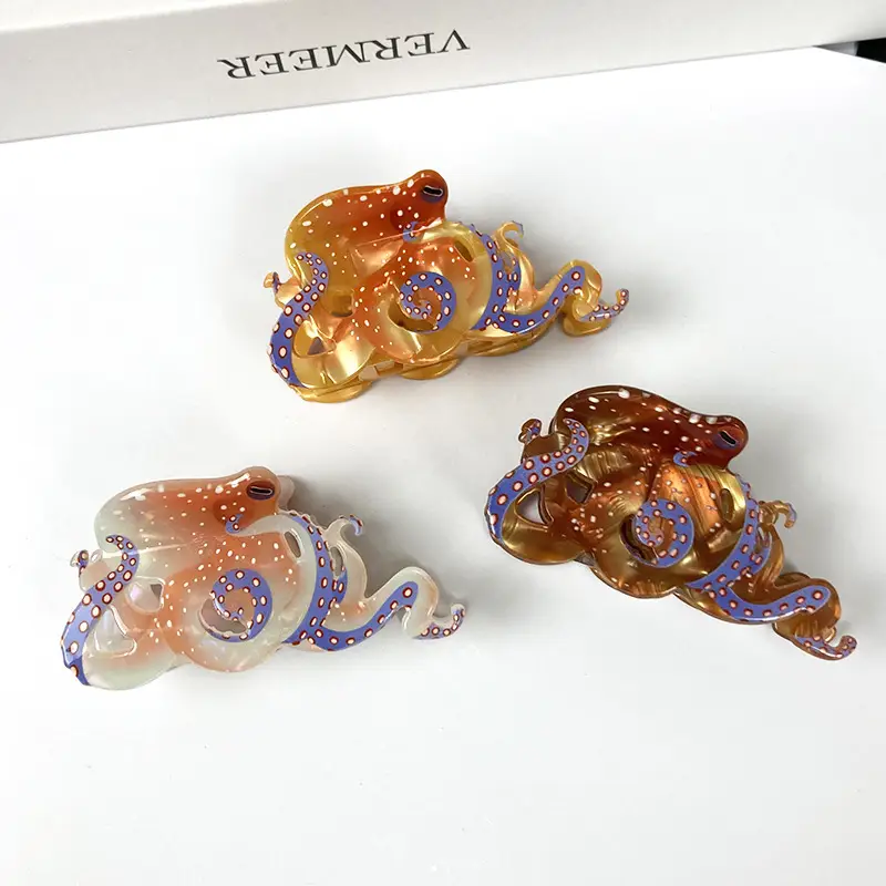 Marine Octopus Hair Clip For An Elegant Updo