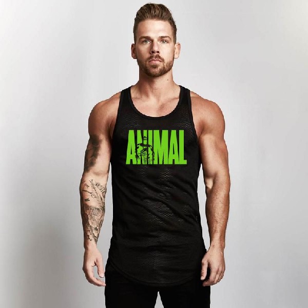 Title 16, Fitness Heren Shirt Slim Fit Vests Mesh Singlet...