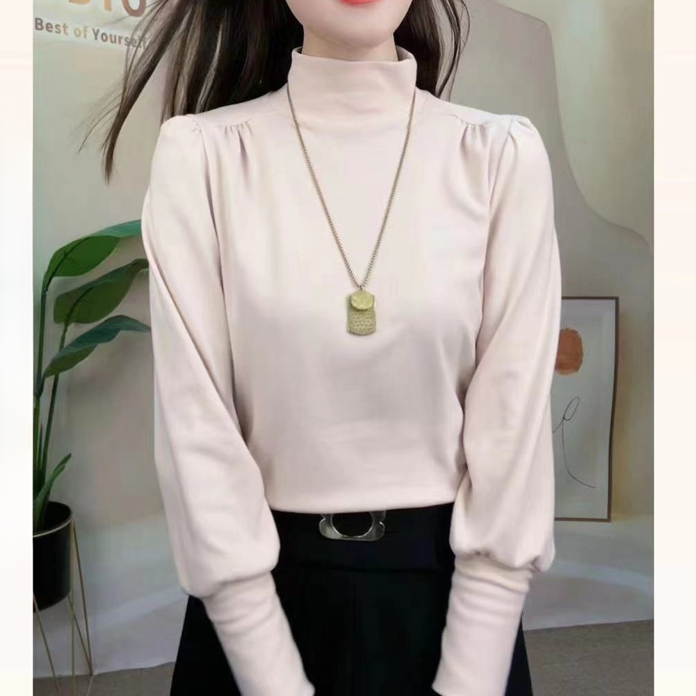 新品时尚洋气百长袖上衣女装