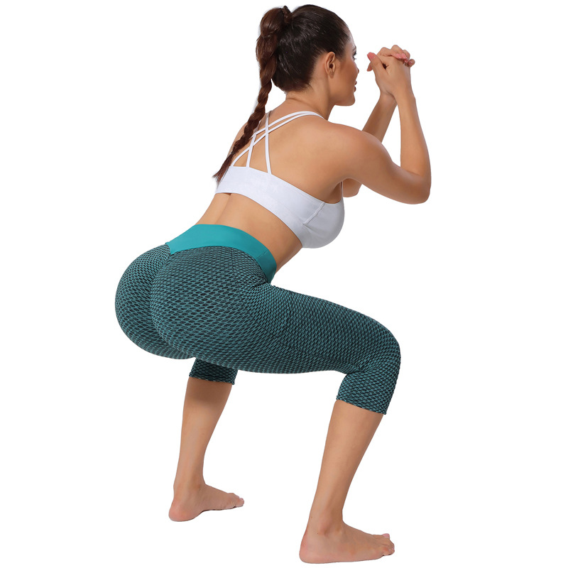 Title 53, Beautiful Peach Buttocks Skinny Cropped Yoga Pa...