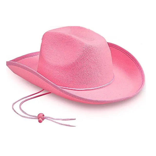 Wrapping Hand Painting Party Fur Felt Hat Light Pink Cowboy Hat - Shop at LoveMi