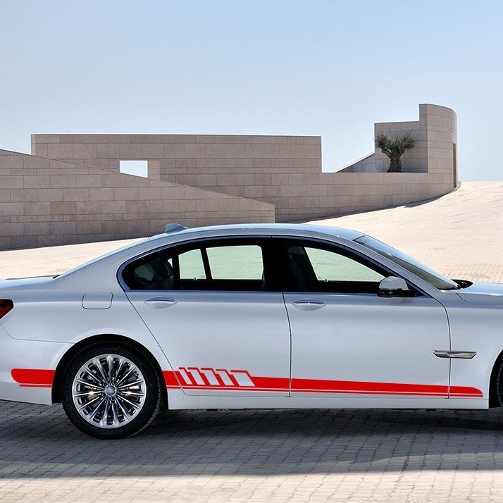 Striped Personality Car Decal Car Body Sticker Garland