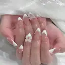 Acrylic Fake Nails Artificial Rhinestone Paste Gloss Short view 1