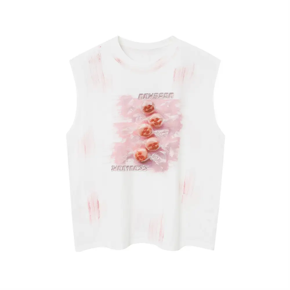 Abstract Baby Candy Printed Waistcoat