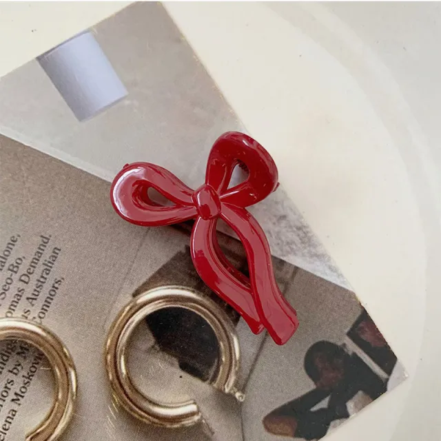 Ankela Red Grip Small Size Acrylic Bow Tie - Shop at LoveMi