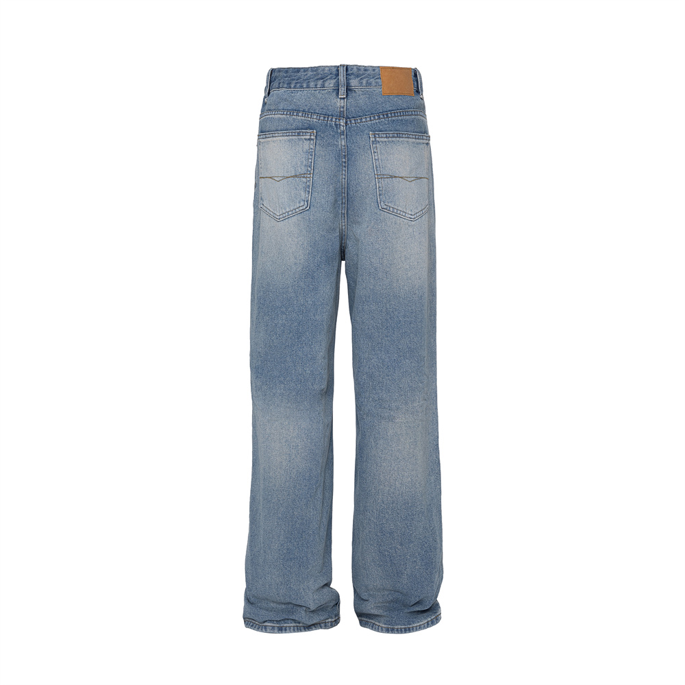 Men's Loose Wide-leg Straight Trousers