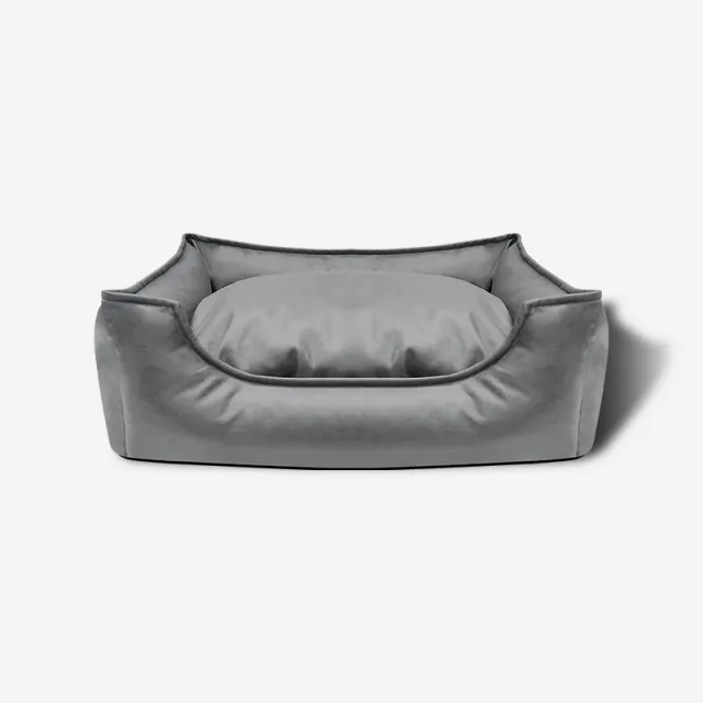 Leather Faux Leather Waterproof Kennel Pet Bed Sofa Cat Nest Supplies Gray - Shop at LoveMi