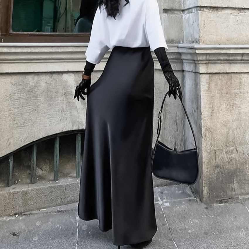 Fashion Women's Wear Skirt Drape A- Line