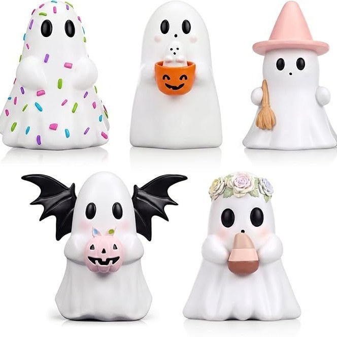 New Arrival Halloween Ghost Pumpkin Resin Home Desk Decor everydayshopit media