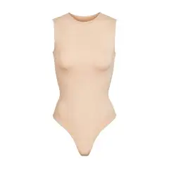 Women's Sleeveless Slim Jumpsuit Fashion Tight - Light Apricot - View 1