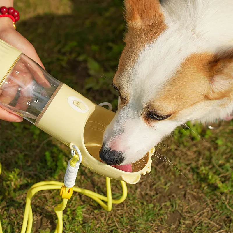 2 In 1 Portable Dog Water Bottle For Small Big Dogs Cat Outdoor Leak-proof Puppy Drinking Bowl With Food Container Pets Feeder Pet Products – image 4