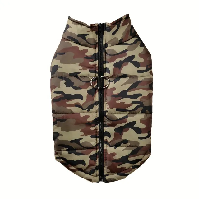 Pet Clothing Winter Thickened Dog Camouflage Clothes 588L Green Camouflage - Shop at LoveMi