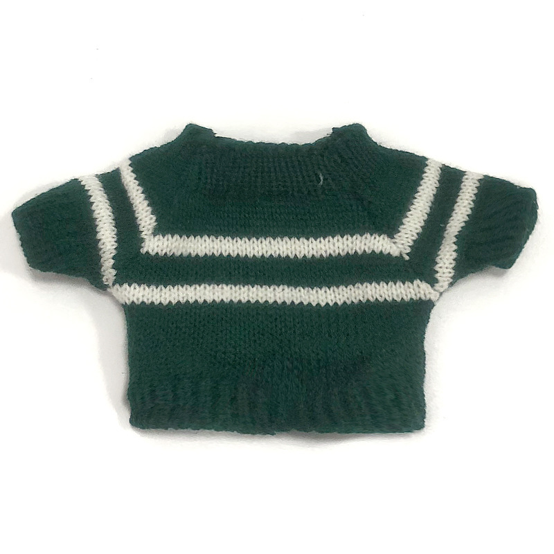 Green & White Stripes Sweater