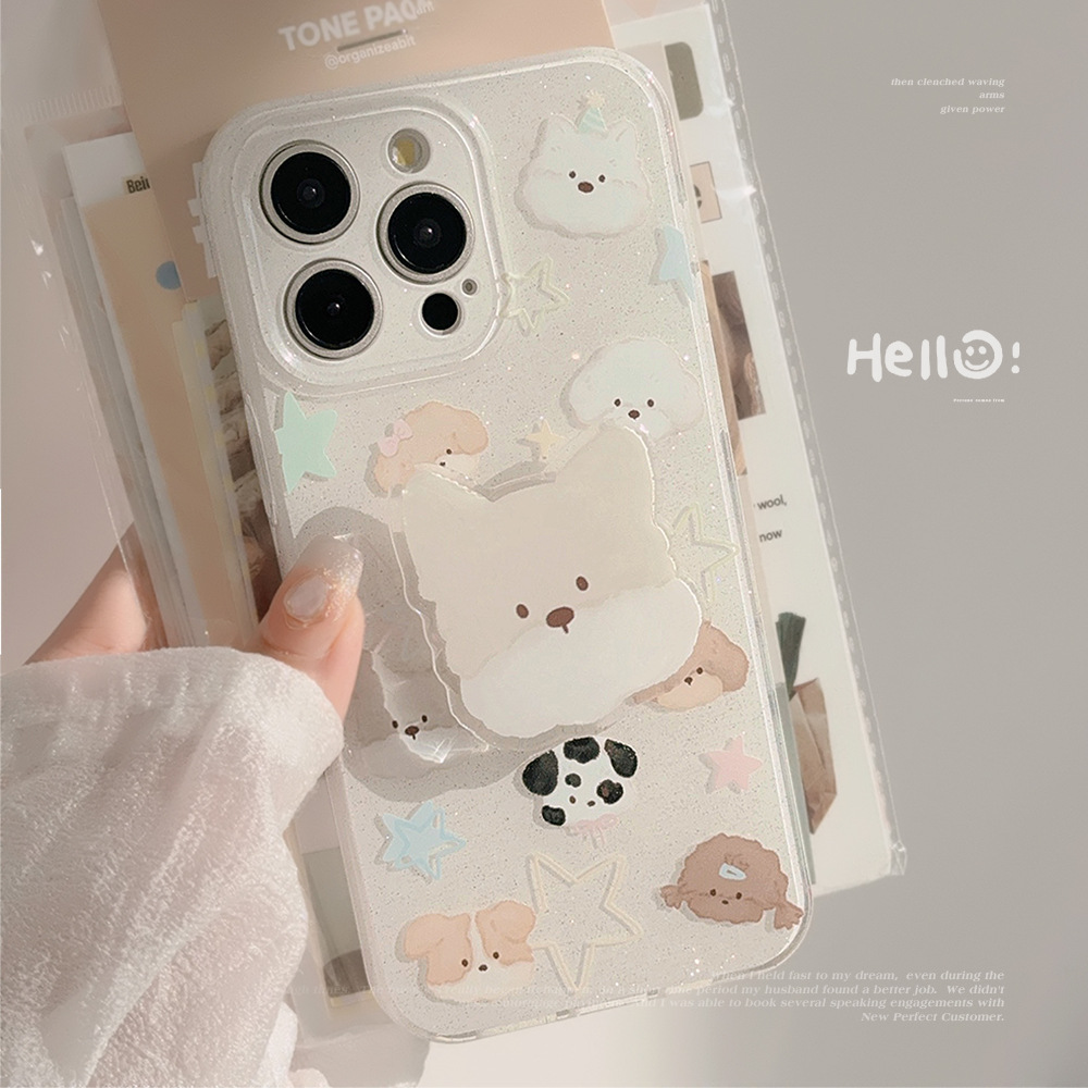 Double-layer Glitter Phone Case Soft Cover