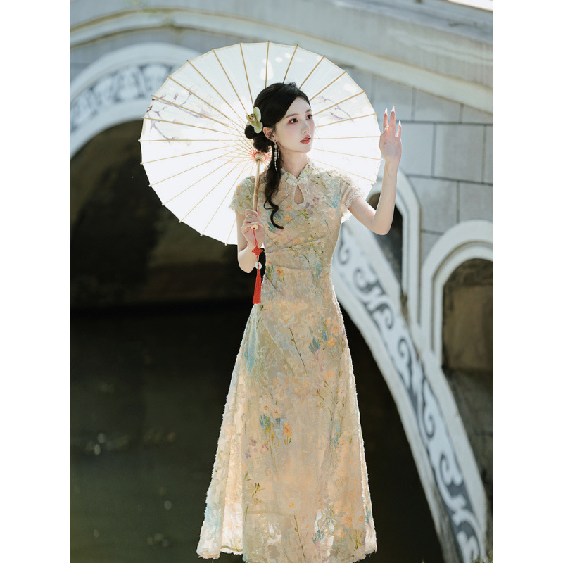 New Chinese Style Cheongsam Improved Young Girl's Casual Slimming Temperament Dress