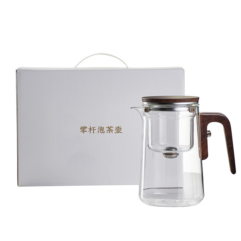 Tea Square Round Without Rod Teapot Glass Liner Tea And Water Separation