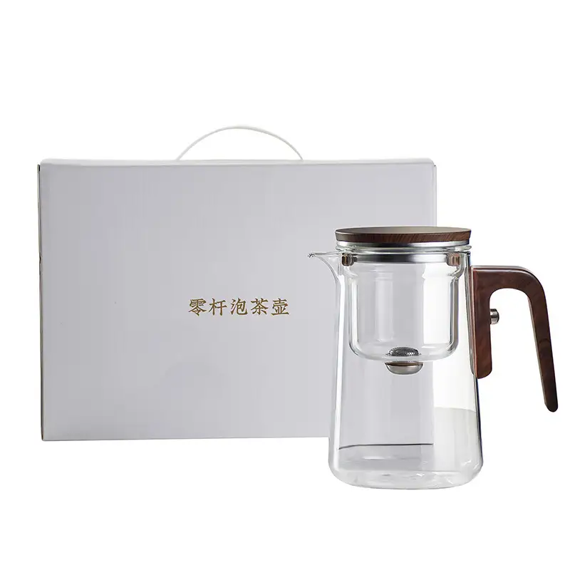 Tea Square Round Without Rod Teapot Glass Liner Tea And Water Separation