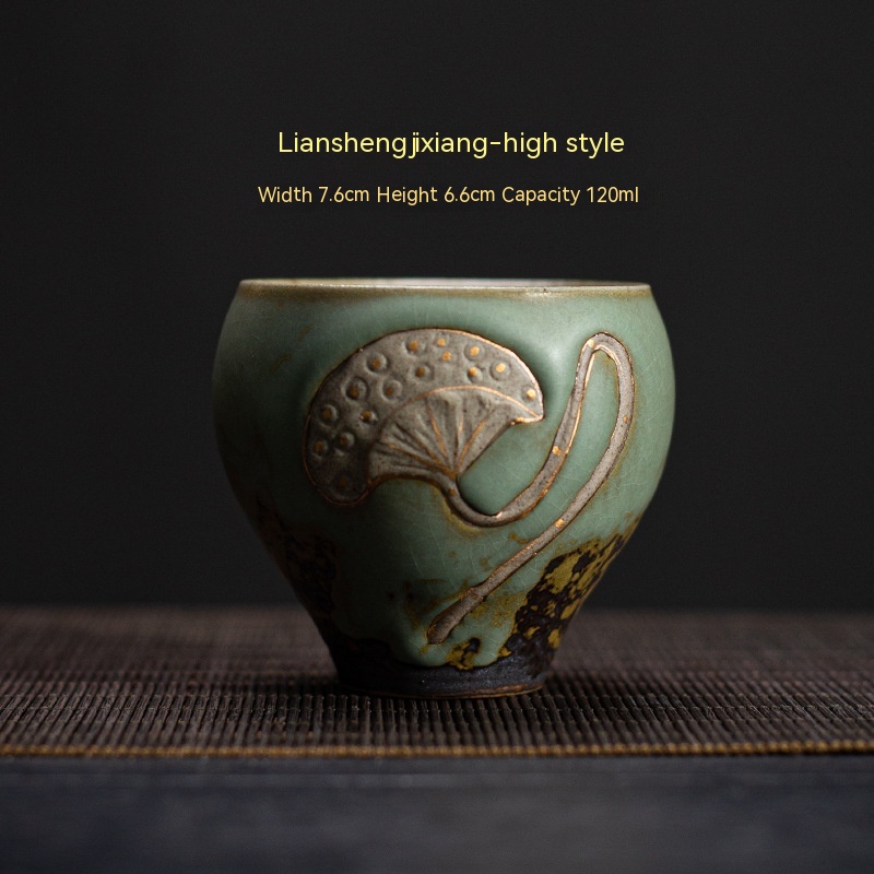 Lotus Auspicious High Cup