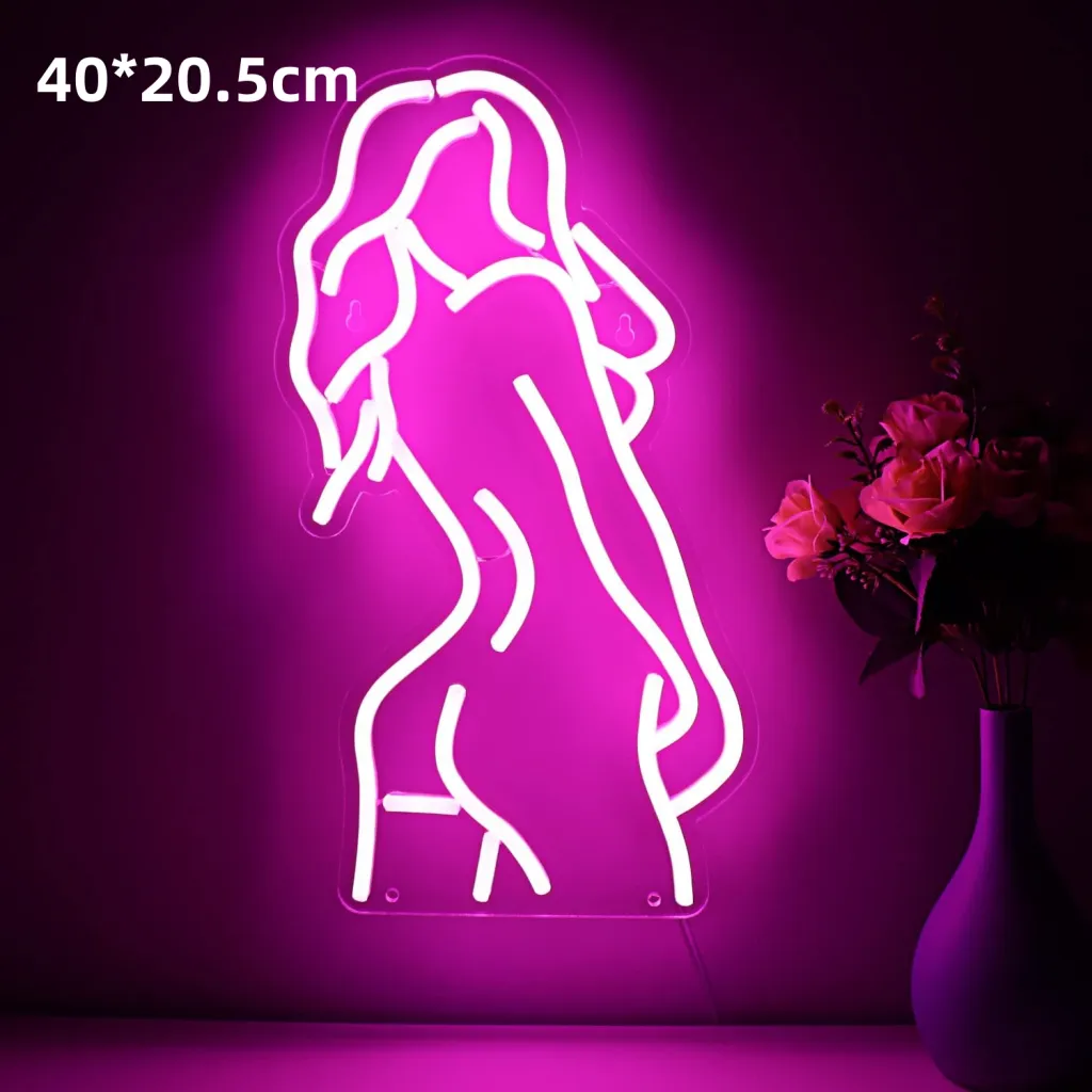 LED Back Neon Light Bar Decoration Background Glowing Acrylic - Style F