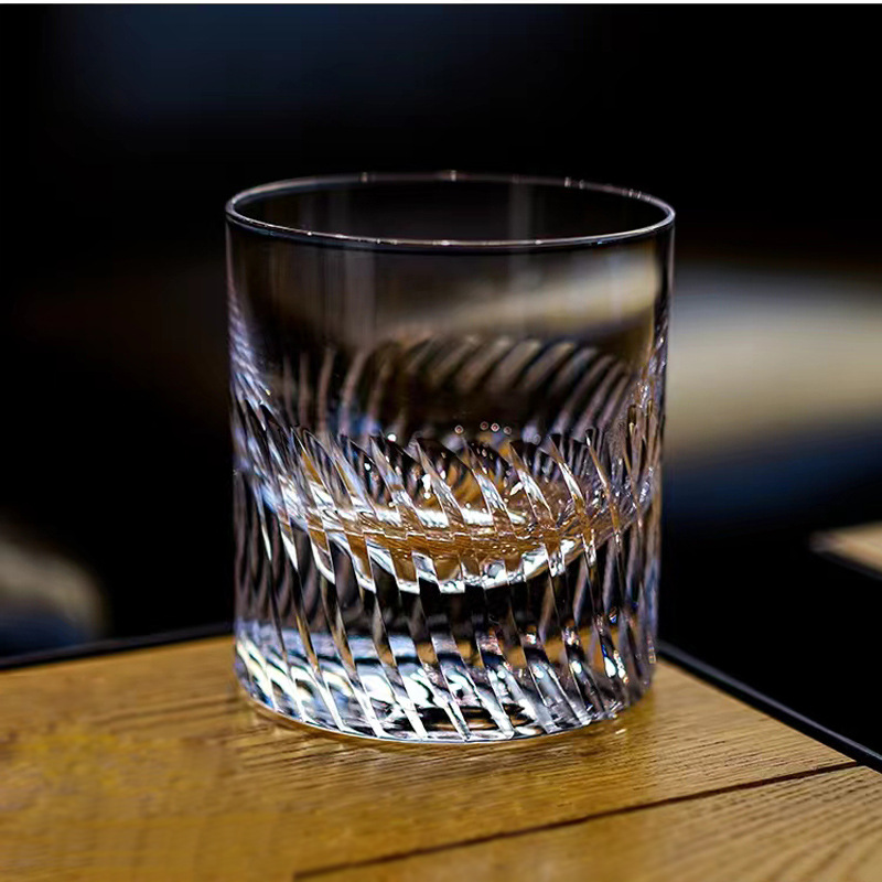 Wine Knot Handmade Carved Transparent Crystal Glass