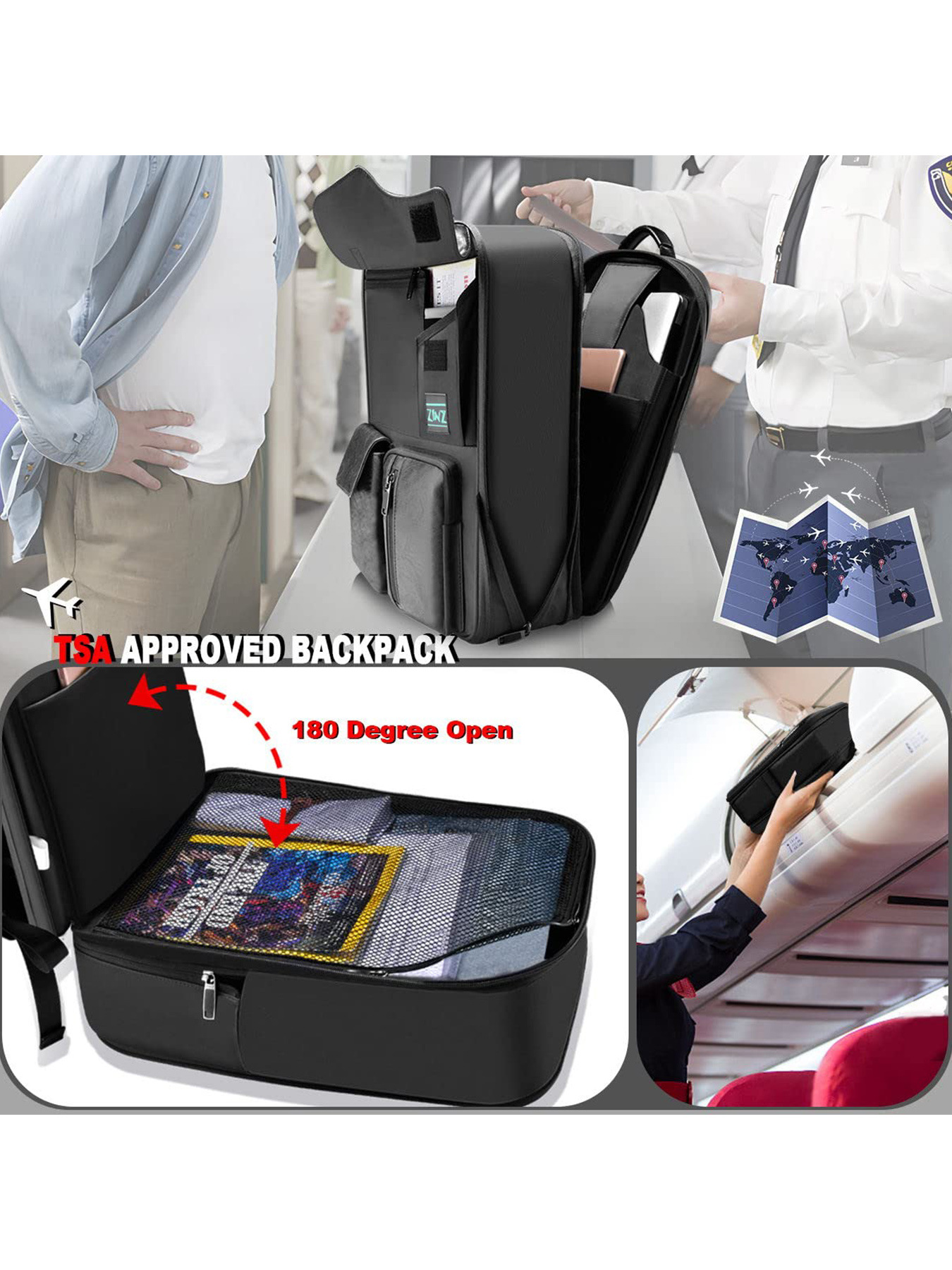 Laptop Backpack Mens Premium Business-Style Computer Bag 3