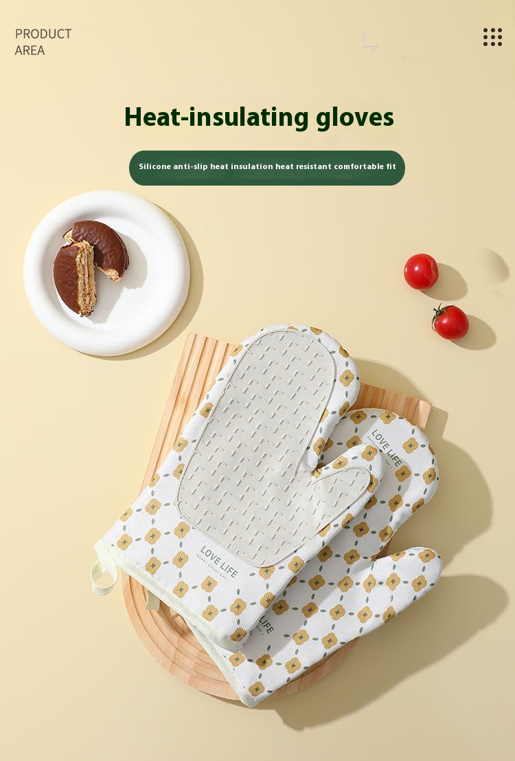 Thickened Microwave Oven Heat Insulation Oven Special Anti-hot Gloves High Temperature Resistance