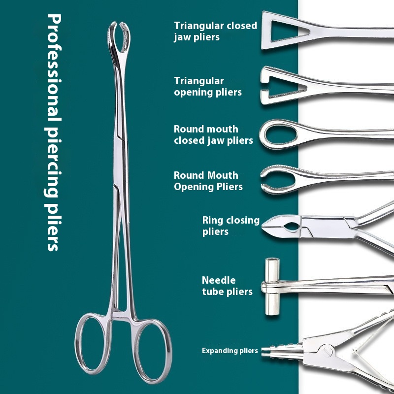 Tattoo Piercing Tool Stainless Steel Piercing Forceps