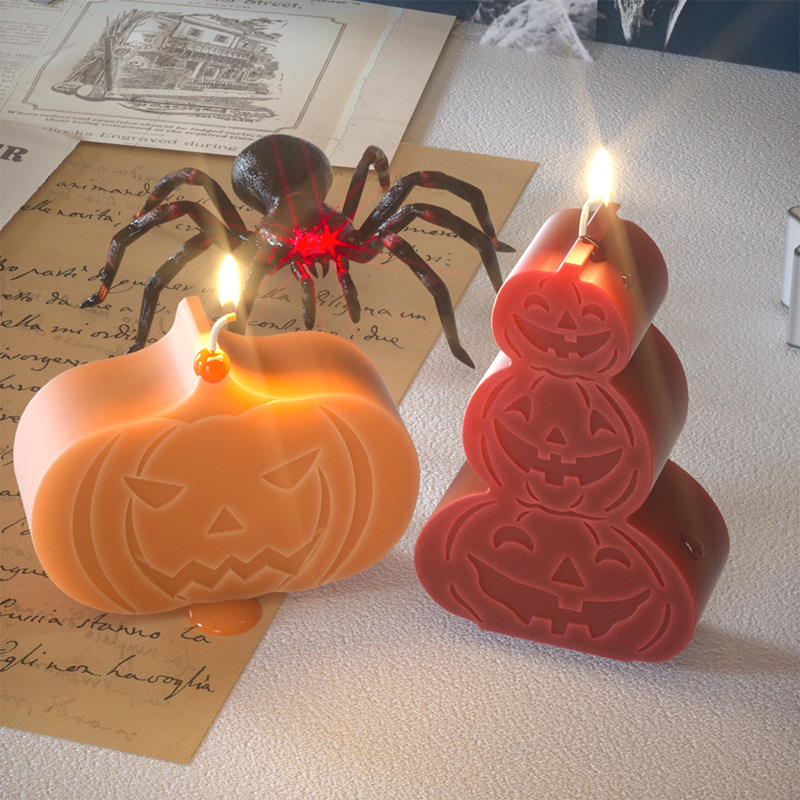 Title 6, Halloween Candle Mould Ghost Pumpkin