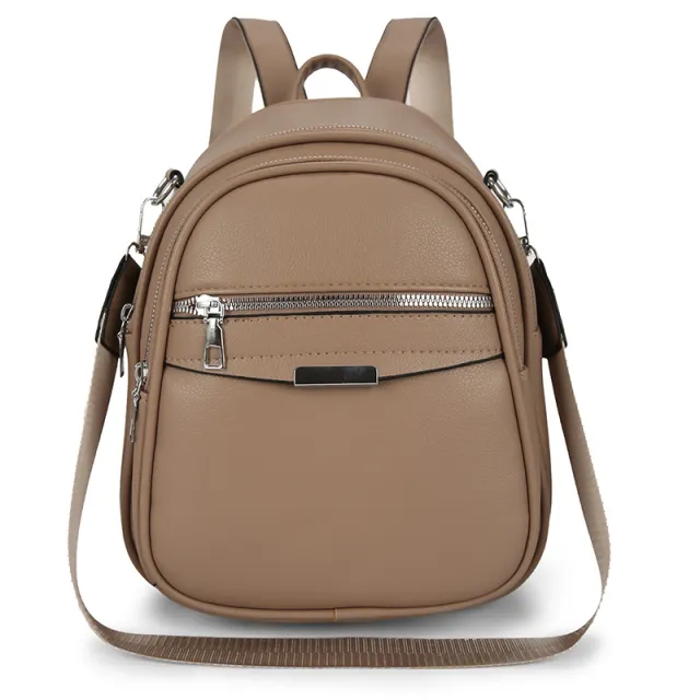 All matching Solid Color Casual Trend Travel Bag School Bag Khaki - Shop at LoveMi