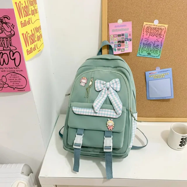Ins Mori Style Grade Junior High School Student Backpack Green - Shop at LoveMi