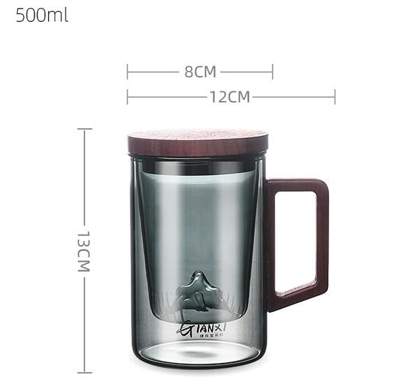 Office Tea Water Separation High Borosilicate Glasses