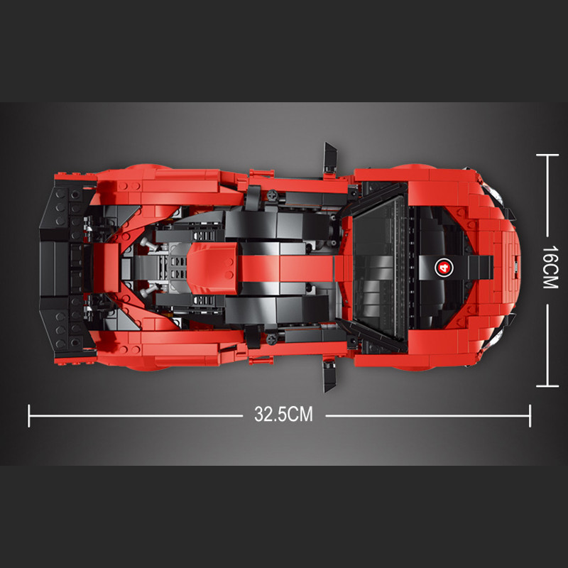 Serena Sports Car 10007 Difficult Assembled Building Block Toys