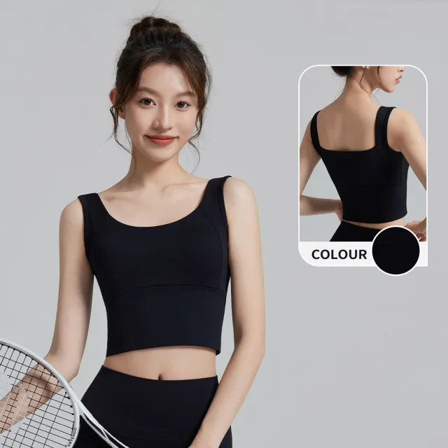 Womens Casual Yoga Tank Sports Top Black - Shop at LoveMi