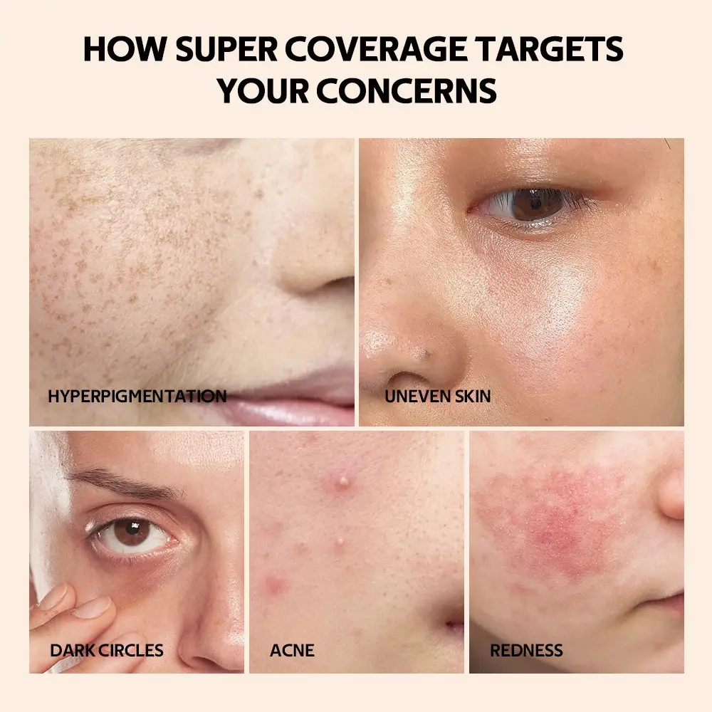 Waterproof Sweat-proof Easy-to-blend Oil-control Concealing Foundation