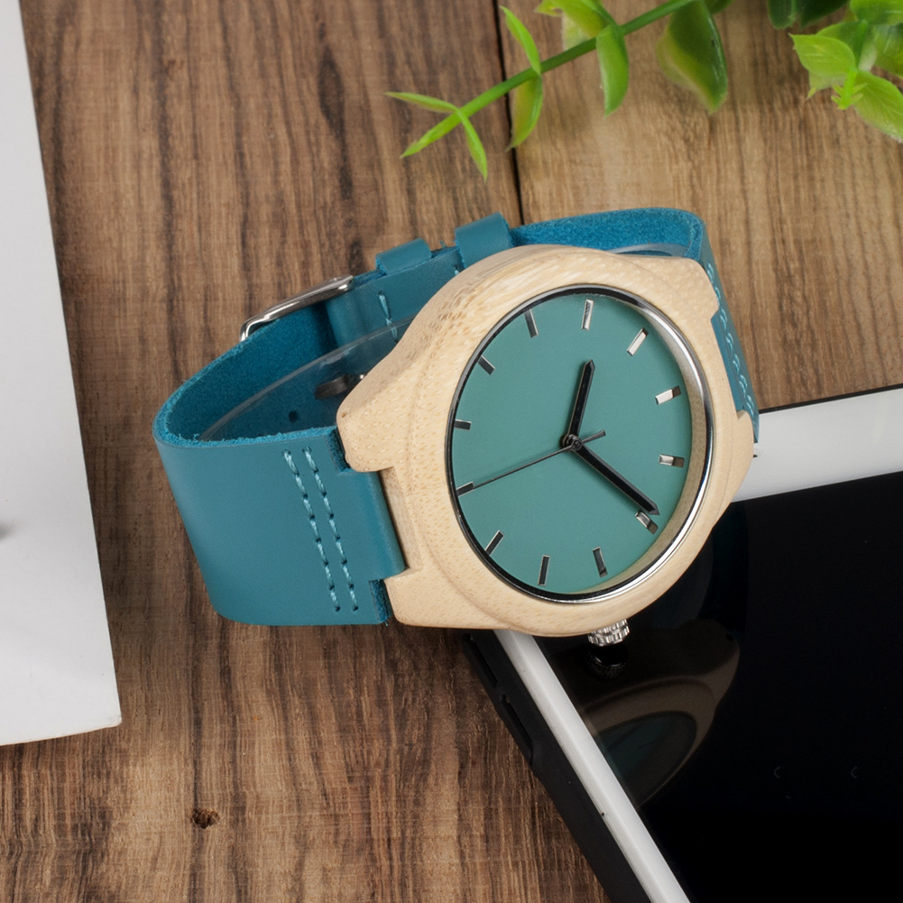 F20 Classic Wooden Analog Quartz Watch 5