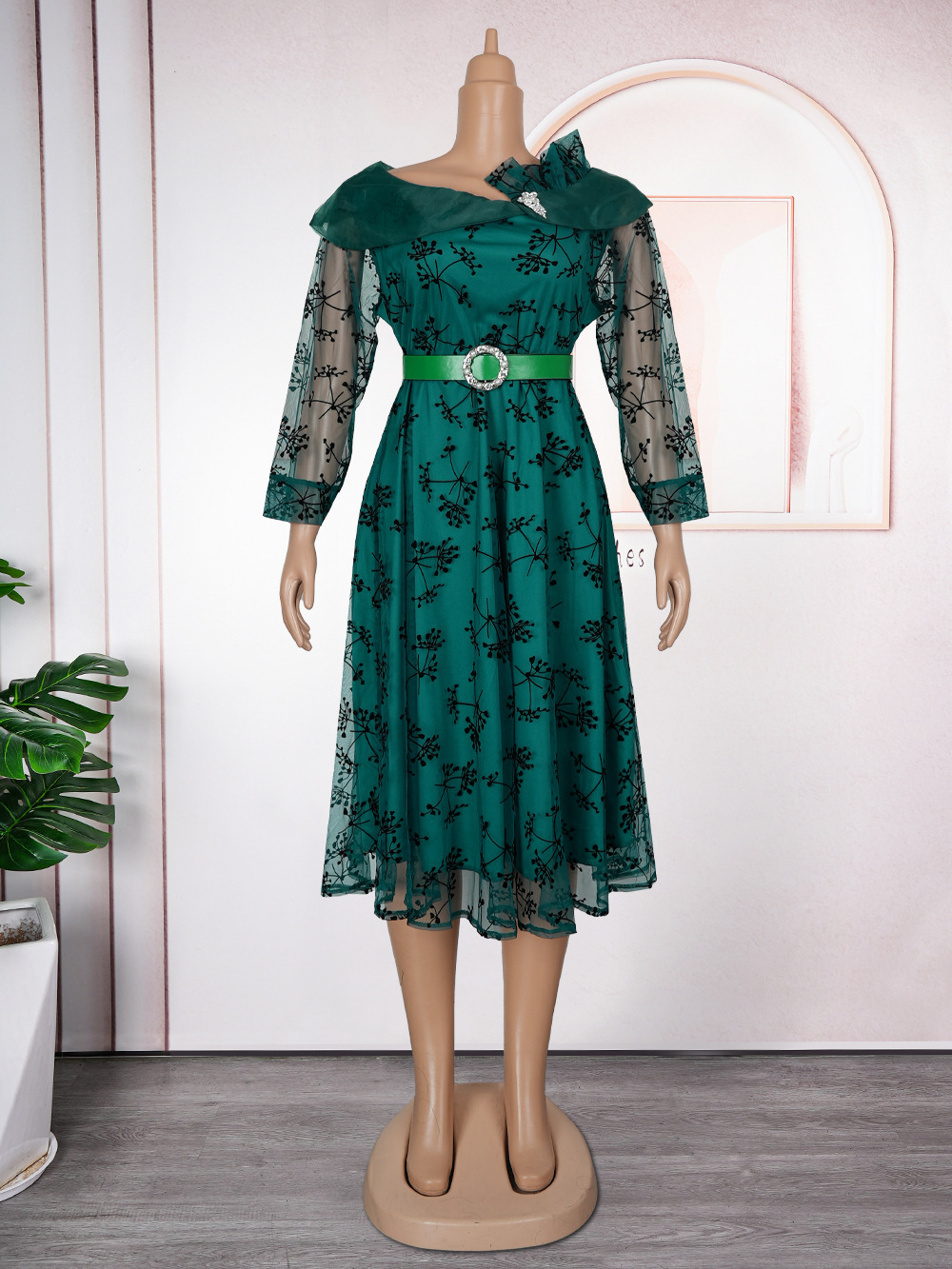 Plus Size Printed Dress For Woman - Image 7