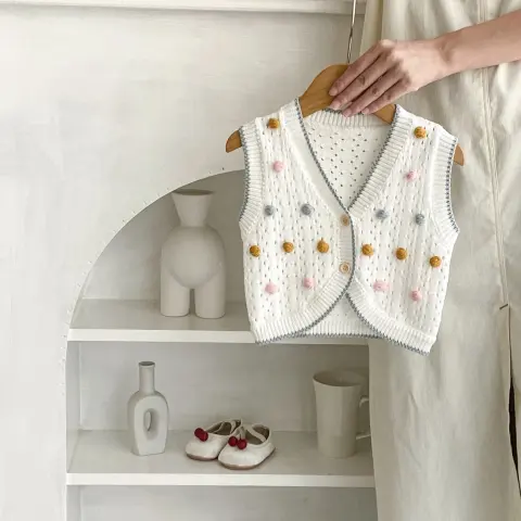 Baby Clothes Cotton Sweater Vest Cardigan