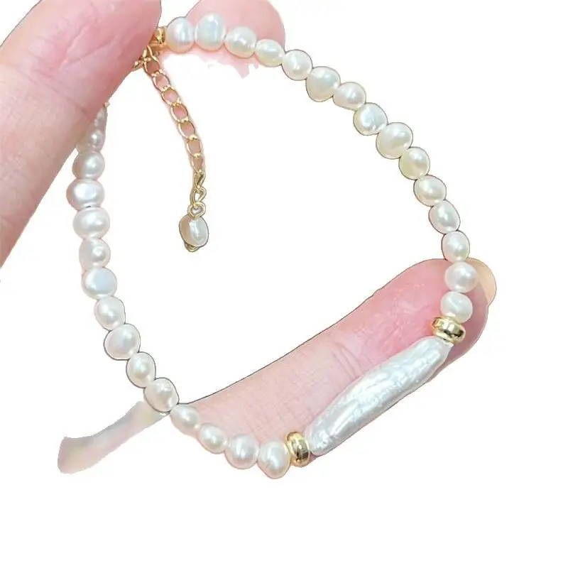 4-5mm Freshwater Baroque Pearl Bracelet