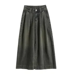 Women's High Waist Front Slit Skirt - Dh7737-Xs - View 1