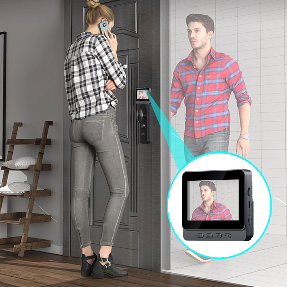 43-inch Wireless Video Doorbell With Display Screen
